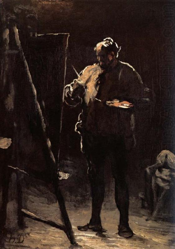 The Painter before his Picture, Honore Daumier